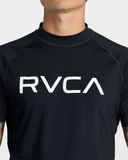 RVCA Mens Short Sleeve Rashguard - Black