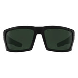 Spy Rebar Sunglasses - Matte Black - Happy Gray Green + ANSI