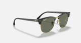 Ray-Ban Clubmaster Sunglasses - Black W/ G-15 Green Polar