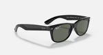 Ray-Ban New Wayfarer Sunglasses - Black W/ Green Polar