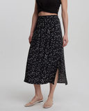 Tentree Women's Yaletown Skirt - Meteorite Black Bloom Floral