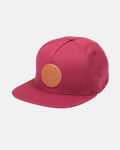 RVCA Fuel Cap Snapback Hat - Red Earth