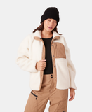 Roxy Axel Bonded Sherpa Jacket - Vanilla