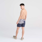 Saxx Mens Oh Buoy Stretch Volley 5" Swim Short - West Coast - India Ink