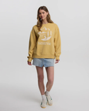 Tentree Women's Mountain Trees Crew - Dusk Yellow White