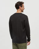 Tentree Mens Baker Longsleeve - Meteorite Black