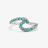 Pura Vida Stone Wave Toe Ring ~ Silver