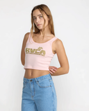 RVCA Womens Monolith Scoop Tank - Sea Pink