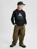 Burton Kids' Oak Pullover Hoodie - True Black Heather