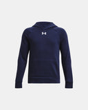 Under Armour Boys' Rival Fleece Hoodie - Midnight Navy / White - 410