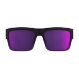 Spy Cyrus Sunglasses - Soft Matte Purple Fade - Happy Gray Green Dark Purple Spectra Mirror