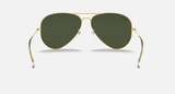 Ray-Ban Aviator Large Metal Sunglasses - Arista Gold W/ G-15 Green