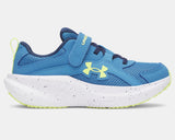 Under Armour Boys' BPS UA Assert 11 AC Running Shoes - Aegean Blue / Academy / Flash Light - 430