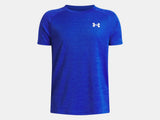 Under Armour Boys' UA Tech™ Textured SS Tee - Royal / White - 403