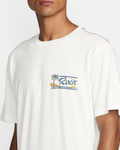 RVCA Mens Exotica SS Tee - Antique White