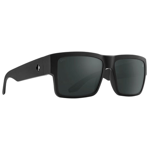 Spy Cyrus Sunglasses - Soft Matte Black - Happy Gray Black Mirror
