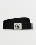 Volcom Mens Circle Web Belt - Black