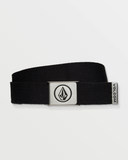 Volcom Mens Circle Web Belt - Black