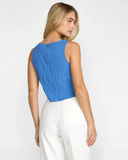 RVCA Women's Scrunch Top - Blue Relic