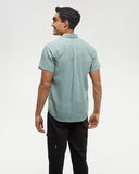Tentree Mens Mancos Shirt -Oasis / Small Tree / Deep Olive