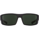 Spy Dirk Sunglasses - Soft Matte Black - Happy Gray Green Polar