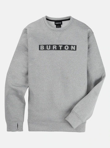 Men's Burton Oak Crewneck Pullover - Gray Heather