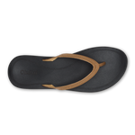 OluKai Women's Lalahi Leather Beach Sandals - Tan / Lava Rock