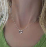 Pura Vida Wave Necklace ~ Silver
