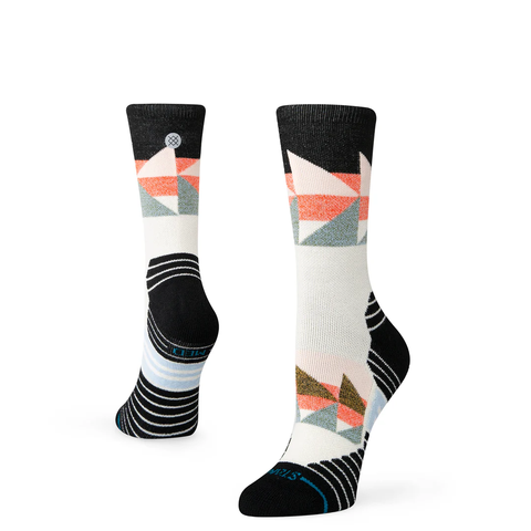 Stance Womens Tri Wool Mid Crew Socks - Black