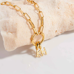 Pura Vida Harper Round Charm Chain Choker Necklace ~ Gold