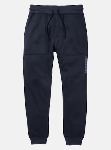 Burton Mens Oak Fleece Pants - True Black Heather