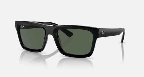 Ray-Ban Warren Sunglasses - Black W/ Dark Green