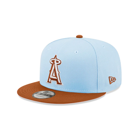 New Era Anaheim Angels Color Pack Blue Brown 9FIFTY Snapback Hat