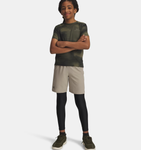 Under Armour Boys' HeatGear® Armour Leggings - Black / White - 001