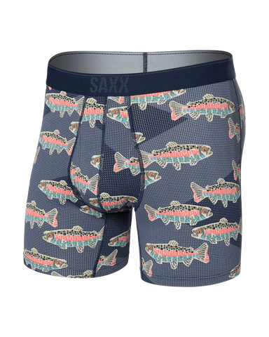 Saxx Quest Underwear - Mosaic Trout - Maritime