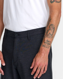 RVCA Mens Sport Course Chino Short - Heather Black