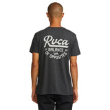 RVCA Mens Script Sealed SS Tee - Black
