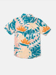 Volcom Little Boys Leaf Pit Floral S/S Button Up Shirt