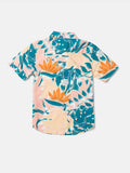 Volcom Little Boys Leaf Pit Floral S/S Button Up Shirt