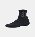 Under Armour Kids UA Essential 6-Pack Socks - Black / Mod Gray - 001