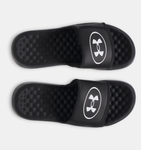 Under Armour Men's UA Ignite Pro 8 Slides - Black / Galaxy Black / White - 001
