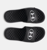 Under Armour Men's UA Ignite Pro 8 Slides - Black / Galaxy Black / White - 001