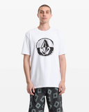 Volcom Mens Circle Split Short Sleeve Tee - White