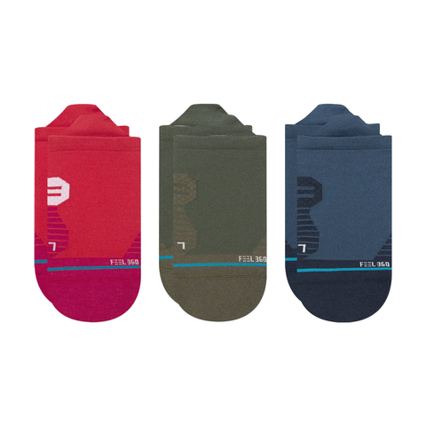 Stance Womens Get Set Tab Socks 3 Pack - Red