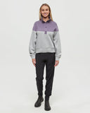 Tentree Women's Milner Mock Neck - Smokey Violet/Harbour Grey Heather