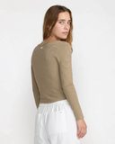 RVCA Womens Jungle Long Sleeve Shirt - Desert Taupe