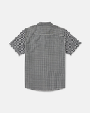RVCA Mens Overspray Short Sleeve Shirt - Black/White
