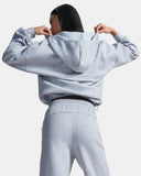 Women's UA Unstoppable Fleece Zip Up Hoodie - Mod Gray Light Heather / Mod Gray - 011