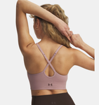 Under Armour Women's UA Vanish Seamless Low Sports Bra - Tourmaline Pink / Sierra Taupe - 673