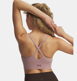 Under Armour Women's UA Vanish Seamless Low Sports Bra - Tourmaline Pink / Sierra Taupe - 673